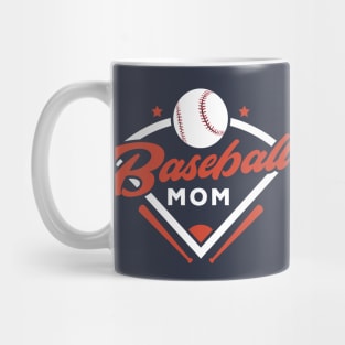 Baseball Mom // Vintage Baseball Mom Diamond Bat and Ball Mug